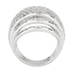 MA3W1610 - Rhodium Brass Ring with AAA Grade CZ in Clear