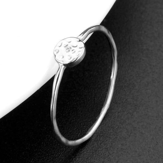 MA3W1614 - Rhodium Brass Ring with AAA Grade CZ in Clear