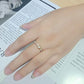 MA3W1615 - Flash Gold Brass Ring with AAA Grade CZ in Clear