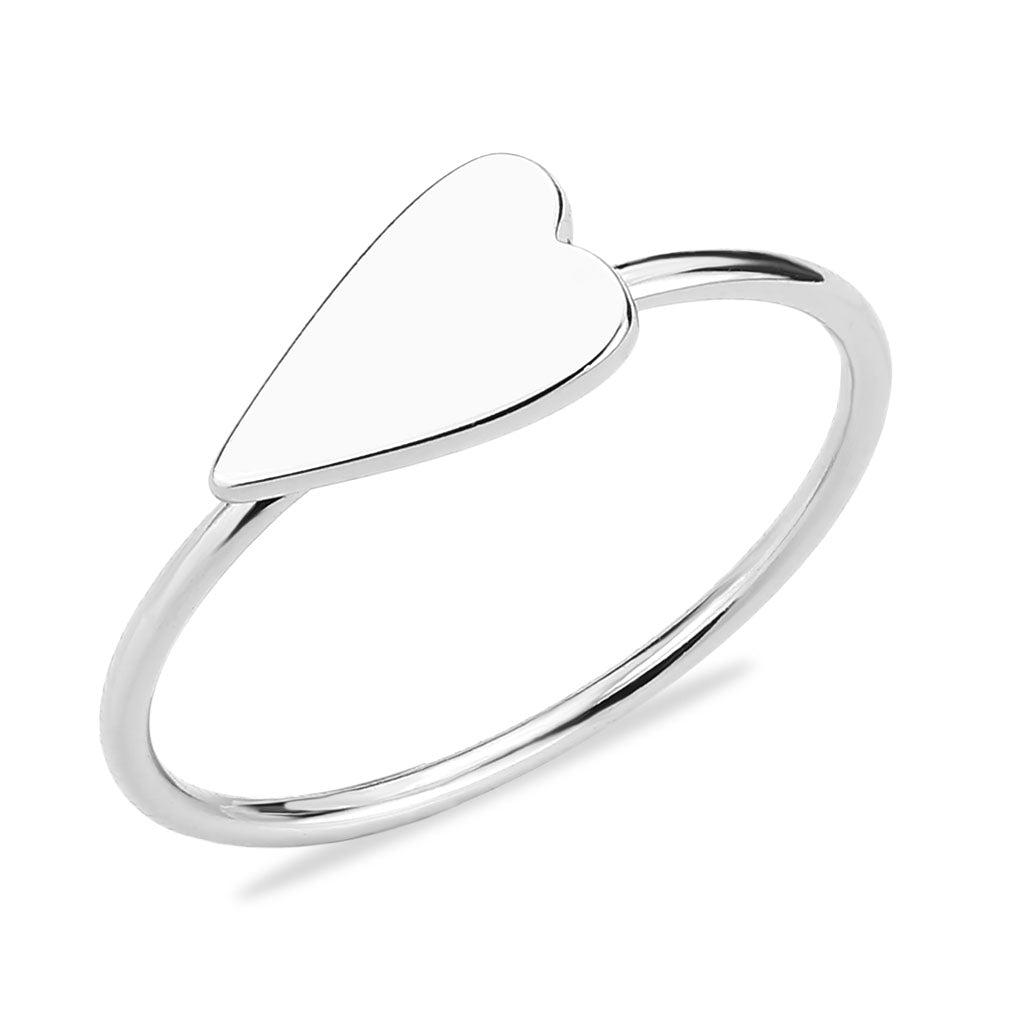 MA3W1618 - Rhodium Brass Ring with No Stone in No Stone