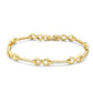 MA3W1629 - Flash Gold Brass Bracelet with AAA Grade CZ in Clear