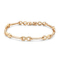 MA3W1630 - Flash Rose Gold Brass Bracelet with AAA Grade CZ in Clear