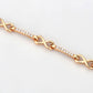 MA3W1630 - Flash Rose Gold Brass Bracelet with AAA Grade CZ in Clear