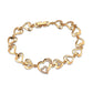MA3W1633 - Flash Rose Gold Brass Bracelet with AAA Grade CZ in Clear