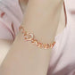 MA3W1633 - Flash Rose Gold Brass Bracelet with AAA Grade CZ in Clear