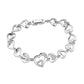 MA3W1634 - Rhodium Brass Bracelet with AAA Grade CZ in Clear