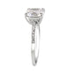MA3W1636 - Rhodium Brass Ring with AAA Grade CZ in Clear