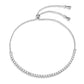 MA3W1637 - Rhodium Brass Bracelet with AAA Grade CZ in Clear