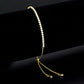 MA3W1638 - Gold Brass Bracelet with AAA Grade CZ in Clear
