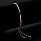 MA3W1639 - Rose Gold Brass Bracelet with AAA Grade CZ in Clear