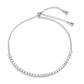MA3W1640 - Rhodium Brass Bracelet with AAA Grade CZ in Clear