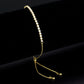 MA3W1641 - Gold Brass Bracelet with AAA Grade CZ in Clear