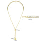 MA3W1641 - Gold Brass Bracelet with AAA Grade CZ in Clear