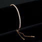 MA3W1645 - Rose Gold Brass Bracelet with AAA Grade CZ in Clear