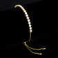 MA3W1650 - Gold Brass Bracelet with AAA Grade CZ in Clear