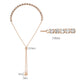 MA3W1651 - Rose Gold Brass Bracelet with AAA Grade CZ in Clear