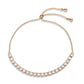MA3W1651 - Rose Gold Brass Bracelet with AAA Grade CZ in Clear