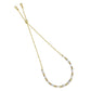 MA3W1653 - Gold Brass Bracelet with AAA Grade CZ in Clear