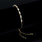 MA3W1656 - Gold Brass Bracelet with AAA Grade CZ in Clear