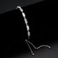 MA3W1658 - Rhodium Brass Bracelet with AAA Grade CZ in Clear