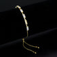 MA3W1659 - Gold Brass Bracelet with AAA Grade CZ in Clear