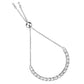 MA3W1664 - Rhodium Brass Bracelet with AAA Grade CZ in Clear