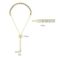 MA3W1665 - Gold Brass Bracelet with AAA Grade CZ in Clear