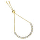 MA3W1665 - Gold Brass Bracelet with AAA Grade CZ in Clear
