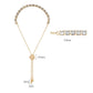 MA3W1666 - Rose Gold Brass Bracelet with AAA Grade CZ in Clear