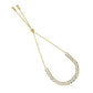 MA3W1668 - Gold Brass Bracelet with AAA Grade CZ in Clear