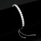 MA3W1670 - Rhodium Brass Bracelet with AAA Grade CZ in Clear