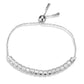 MA3W1670 - Rhodium Brass Bracelet with AAA Grade CZ in Clear