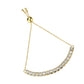 MA3W1671 - Gold Brass Bracelet with AAA Grade CZ in Clear
