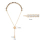 MA3W1672 - Rose Gold Brass Bracelet with AAA Grade CZ in Clear