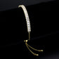 MA3W1674 - Gold Brass Bracelet with AAA Grade CZ in Clear