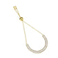 MA3W1674 - Gold Brass Bracelet with AAA Grade CZ in Clear
