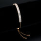 MA3W1675 - Rose Gold Brass Bracelet with AAA Grade CZ in Clear