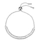 MA3W1676 - Rhodium Brass Bracelet with AAA Grade CZ in Clear