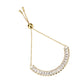MA3W1677 - Gold Brass Bracelet with AAA Grade CZ in Clear