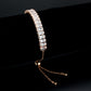 MA3W1678 - Rose Gold Brass Bracelet with AAA Grade CZ in Clear