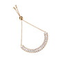 MA3W1678 - Rose Gold Brass Bracelet with AAA Grade CZ in Clear
