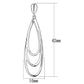 MA3W349 - Rhodium Brass Earrings with No Stone