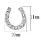 MA3W371 - Rhodium Brass Earrings with AAA Grade CZ  in Clear