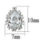 MA3W386 - Rhodium Brass Earrings with AAA Grade CZ  in Clear
