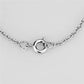 MA3W408 - Rhodium Brass Necklace with Top Grade Crystal  in Clear