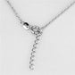 MA3W418 - Rhodium Brass Necklace with AAA Grade CZ  in Clear