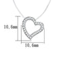 MA3W420 - Rhodium Brass Necklace with AAA Grade CZ  in Clear