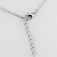 MA3W425 - Rhodium Brass Necklace with AAA Grade CZ  in Clear