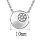 MA3W431 Rhodium Brass Necklace with AAA Grade CZ in Clear