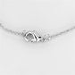 MA3W437 - Rhodium Brass Necklace with AAA Grade CZ  in Clear